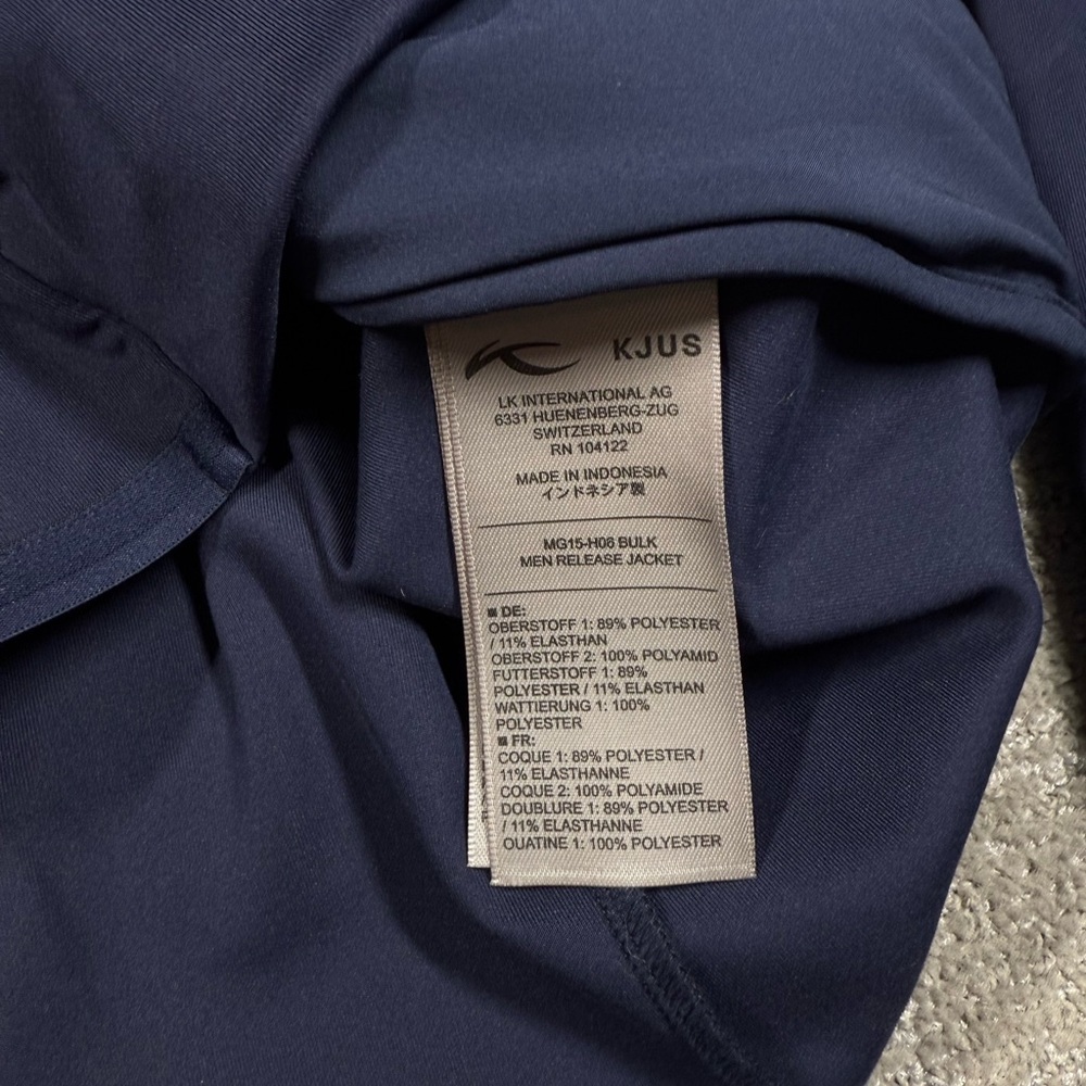 KJUS Release Full Zip Golf Jacket Blue Size XL Minimalist Read Below - Picture 6 of 8